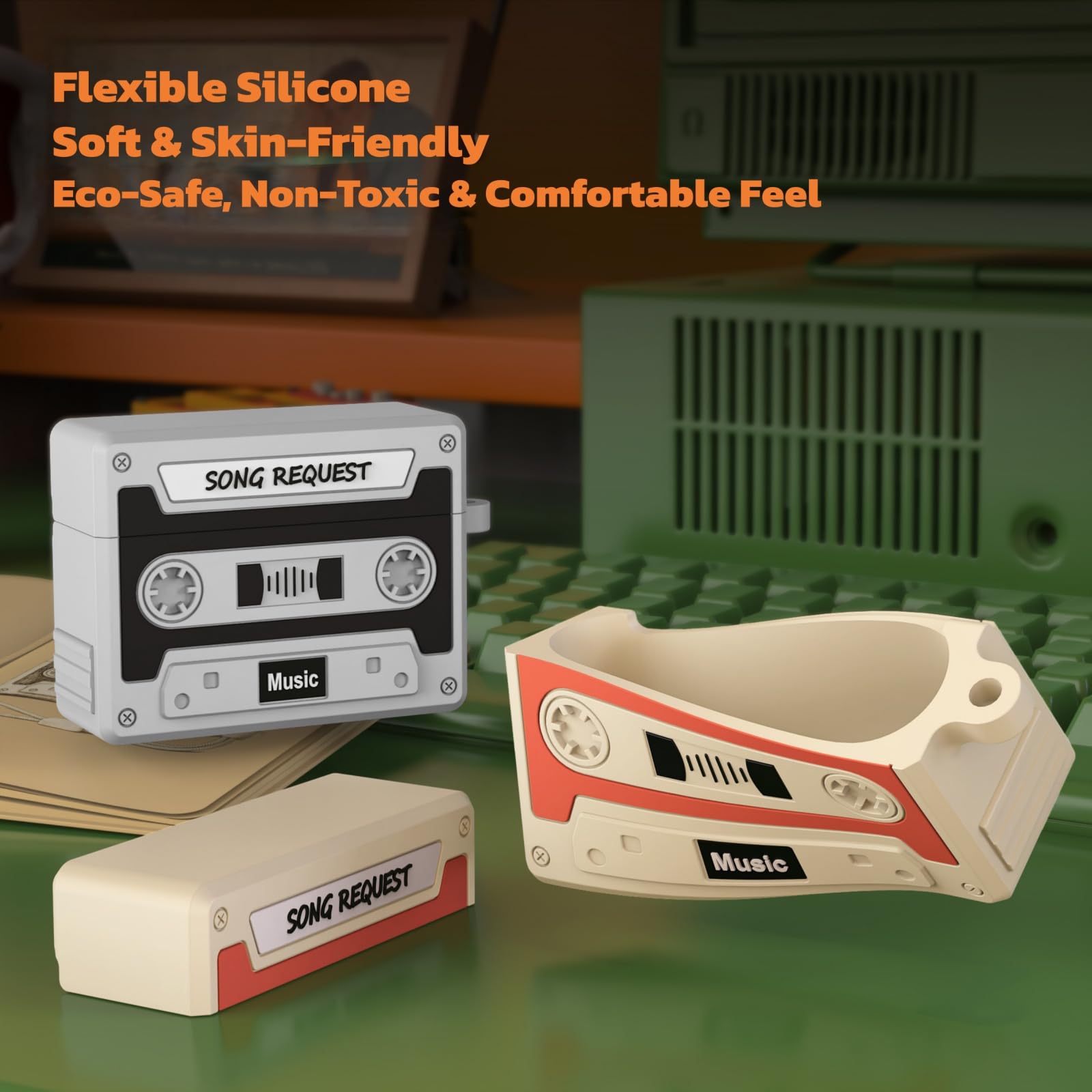 Retro Cassette Case Voor AirPo - Anker Speaker Soundcore Boom 2 recensie en prijs